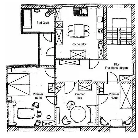 Ferienwohnung-im-historischen-kaufhaus-angeln 아파트 *